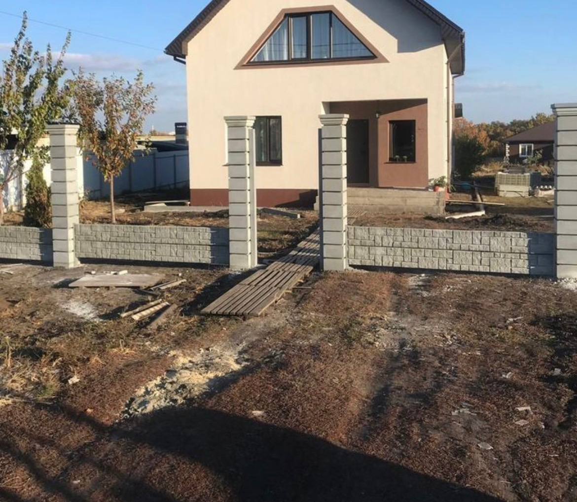 Блок наборный для столбов забора